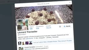 Léonard Trierweiler compte plus de 14.000 abonnés sur son compte Twitter. 