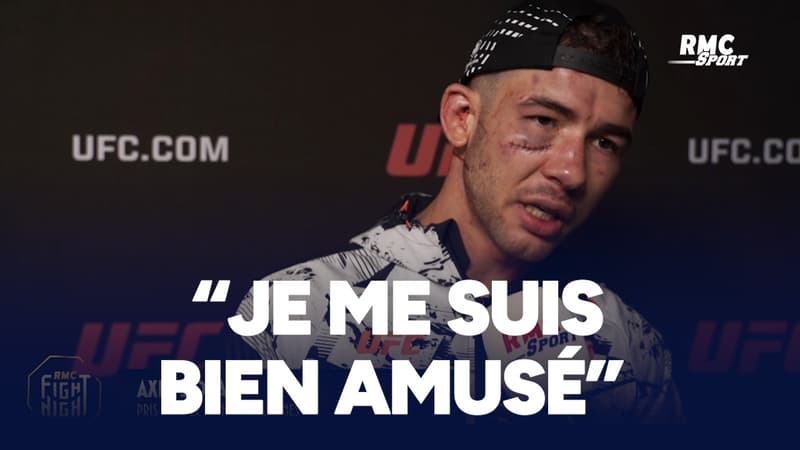 UFC Londres : Axel Sola s'est "bien amusé" malgré sa défaite et son visage marqué