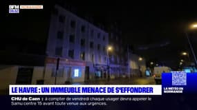 Le Havre: un immeuble menace de s'effondrer, les habitants évacués
