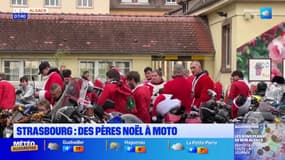 Strasbourg: plus de 120 motards ont défilé dans les rues pour distribuer des cadeaux