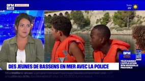 Marseille: des jeunes de la cité Bassens en mer avec la police
