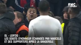 OL-banderole: Les doigts d'honneur échangés par Marcelo et des supporters