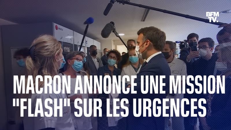Emmanuel Macron annonce une mission d'information sur les urgences
