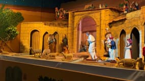 La crèche mécanique exposée dans l'église Sainte-Marie à Colmar 