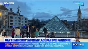 La patinoire est installée pour les fêtes Place Desmichels à Gap 
