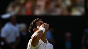 Novak Djokovic à Wimbledon, le 8 juillet 2022