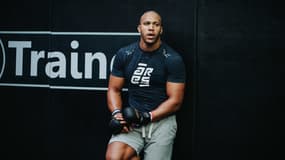 Ciryl Gane lors d'un entraînement avant un combat à l'UFC