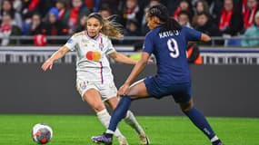 Delphine Cascarino, le dimanche 11 février 2024, à Lyon, face au Paris Saint-Germain
