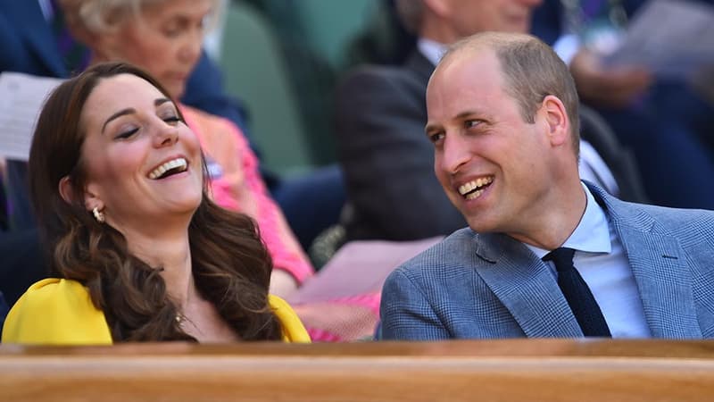 Kate Middleton et le prince William à Wimbledon en juillet 2018.