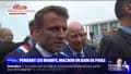 "Les annonces viendront en temps voulu": en déplacement dans le Calvados, Emmanuel Macron refuse de réagir à la journée de mobilisation contre la réforme des retraites