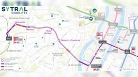 Le tracé du Tram express de l'Ouest (TEOL), dévoilé le 29 avril 2024.