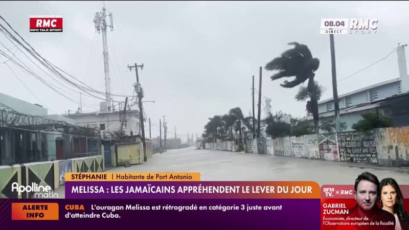 "Le plus gros est passé": les Jamaïcains attendent le lever du jour après le passage de Melissa