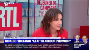 Pour Anne Hidalgo, les commentaires de François Hollande sur la présidentielle sont "beaucoup d'humour"