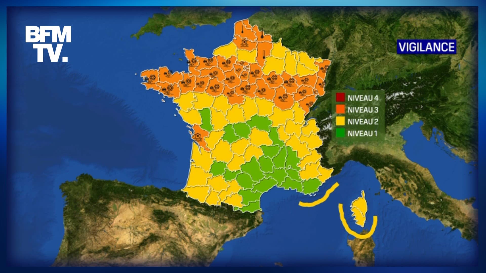 36 départements sont toujours en alerte orange, le 10 février 2021 au matin. 36 départements sont toujours en alerte orange, le 10 février 2021 au matin.