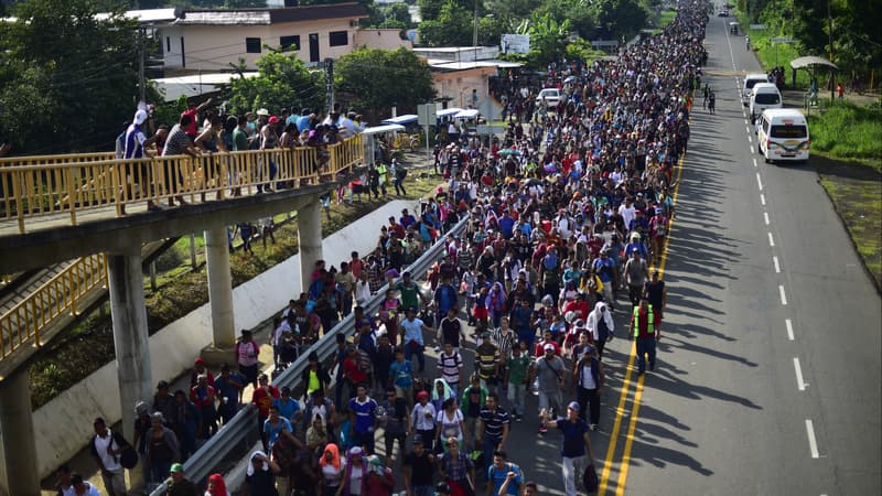 Une première caravane de 4.000 migrants a déjà rejoint l'Etat d'Oaxaca, au sud du Mexique. 