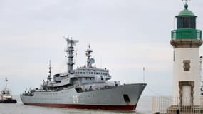 L'arrivée des marins russes à Saint-Nazaire le 30 juin 2014.