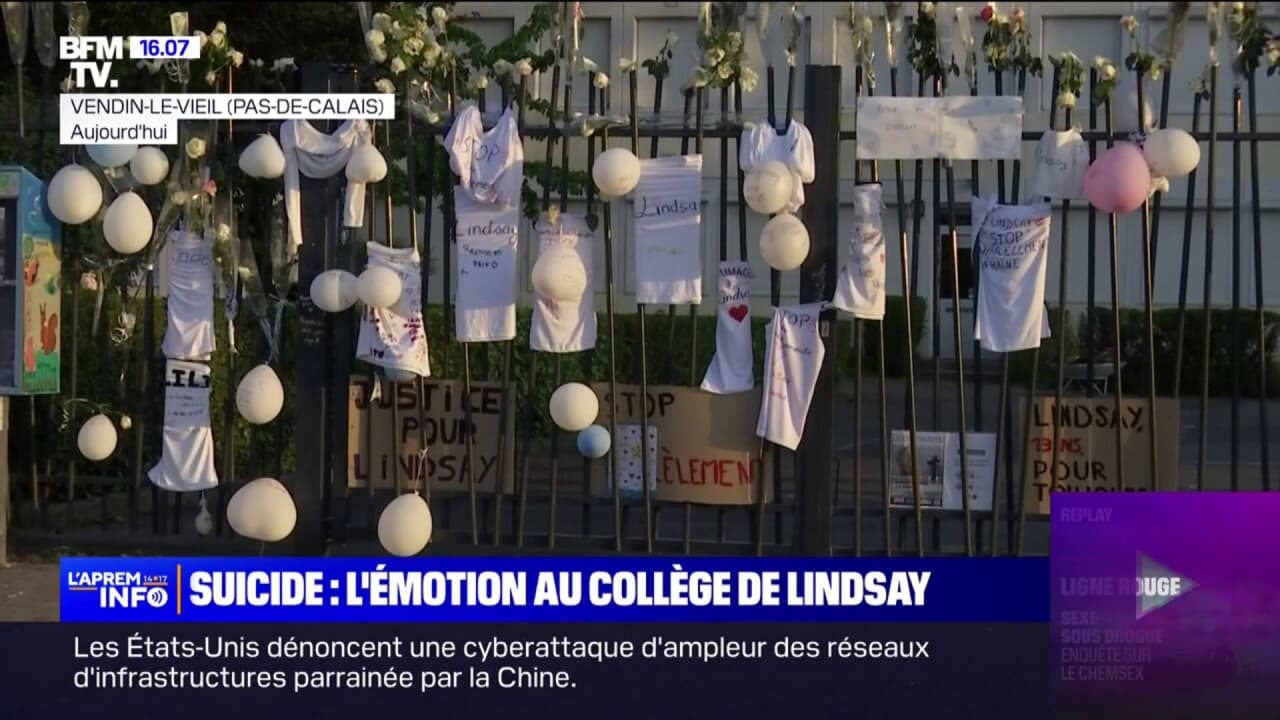 Harcèlement scolaire: émotion au collège à Vendin-le-Vieil, dans le  Pas-de-Calais, après le suicide de Lindsay, 13 ans