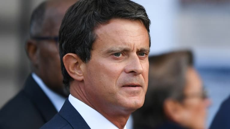L'ancien Premier ministre Manuel Valls à Paris le 30 septembre 2019 pour les funérailles de Jacques Chirac