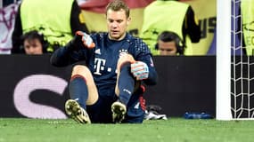 Manuel Neuer a mis du temps à se relever de la prestation de Cristiano Ronaldo lors de Real-Bayern (4-2, a.p.).