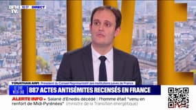 Yonathan Arfi, président du CRIF, sur l'agression d'une femme de confession juive: "On est face à un phénomène d'une intensité inédite en France"
