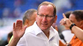 John Textor, le propriétaire de l'OL, lors d'un match de Ligue 1 en octobre 2023