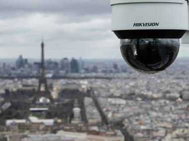 Une caméra de vidéosurveillance à Paris, le 23 février 2024.
