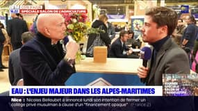 Salon de l'agriculture: Louis Bodin évoque la problématique de l'eau dans les Alpes-Maritimes