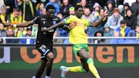 L'Auxerrois Marvin Senaya et le Nantais Herba Guirassy, 30 août 2025