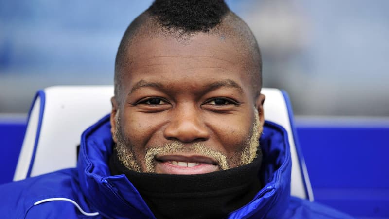 Djibril Cissé, attaquant du SC Bastia