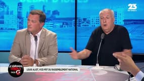 #GrandOral Tensions entre @louis_aliot et @etienneliebig ! "Vous avez un discours qui a trente ans de retard !" affirme @louis_aliot à @etienneliebig. #GGRMC