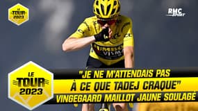 Tour de France - E17 : "Je ne pensais pas que Tadej craquerait" Vingegaard maillot jaune soulagé