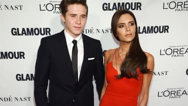 Brooklyn et Victoria Beckham en novembre 2015