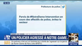 Ce que l'on sait de l'agression d'un policier sur le parvis de l'église Notre-Dame
