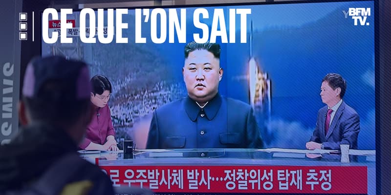 Un homme regarde un écran de télévision diffusant un bulletin d'information avec des images du dirigeant nord-coréen Kim Jong Un, à la gare de Séoul, le 31 mai 2023, le jour où la Corée du Nord a lancé un satellite qui s'est abîmé en mer.