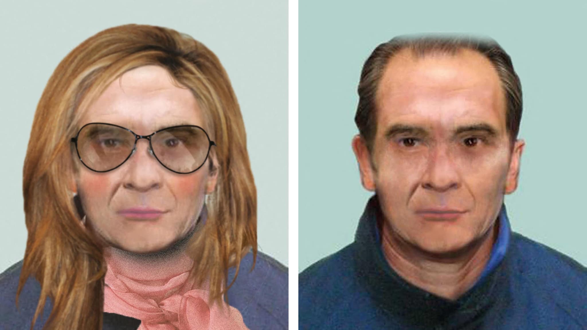Matteo Messina Denaro, imaginé vieilli ou déguisé en femme. 
