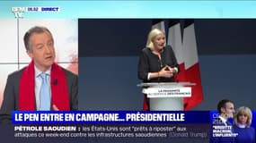ÉDITO - En campagne pour les municipales, "Marine Le Pen s'inscrit aussi dans la perspective de 2022"