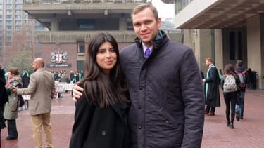 Matthew Hedges et sa femme.