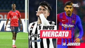 Fadiga, Araujo, Dybala... Les 5 infos mercato du 14 janvier à la mi-journée 