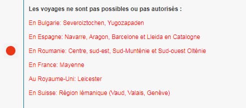 Listes du 2 août 2020, des pays dans lesquels les "voyages non essentiels" sont interdits par la Belgique Listes du 2 août 2020, des pays dans lesquels les "voyages non essentiels" sont interdits par la Belgique