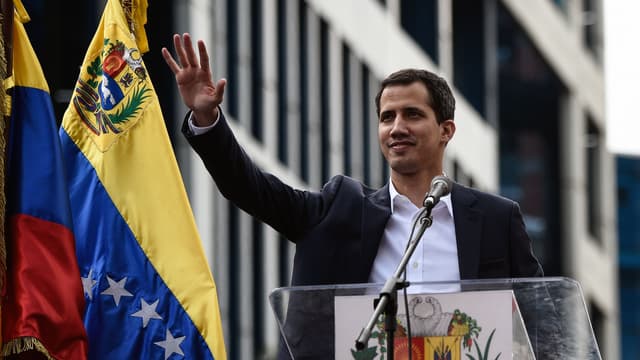 Juan Guaido à Caracas ce mercredi 23 janvier.