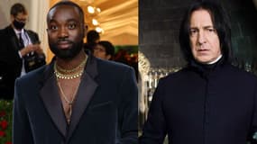 L'acteur Paapa Essiedu, pressenti pour jouer Rogue dans la série "Harry Potter", et Alan Rickman, interprète du personnage dans les films des années 2000