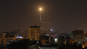 Un missile israélien lancé sur Gaza City, le 13 novembre. 