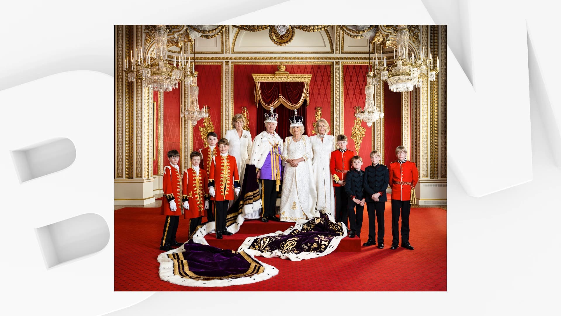 Un cliché dévoilé par le palais de Buckingham lors du couronnement de Charles III, ce vendredi 12 mai 2023. Un cliché dévoilé par le palais de Buckingham lors du couronnement de Charles III, ce vendredi 12 mai 2023.