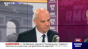 Jean-Michel Blanquer face à Jean-Jacques Bourdin sur RMC et BFMTV