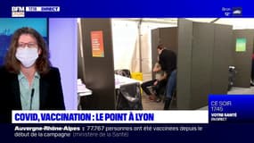 Lyon: Céline de Laurens, adjointe en charge de la santé à la mairie, annonce qu'il y a 550 vaccinations par jour en moyenne au centre de vaccination de Gerland