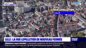 Lille: la rue Lepelletier de nouveau fermée pour des travaux supplémentaires