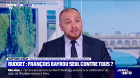 "On votera la censure si François Bayrou persiste", menace Matthieu Valet (RN)