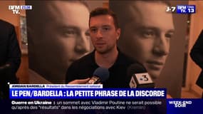 "Ce n'est pas une bataille, nous travaillons main dans la main", déclare Jordan Bardella (RN) après la mise au point de Marine Le Pen 