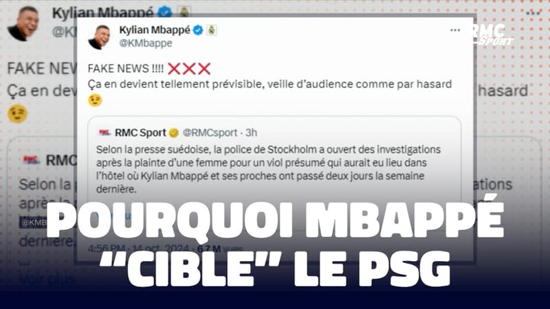 Affaire de viol présumé en Suède : Pourquoi Mbappé "cible" le PSG