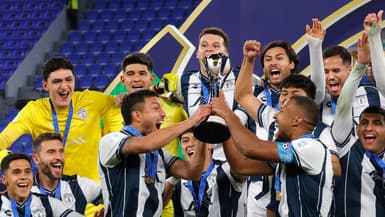 Les joueurs de Pachuca qualifiés en finale de la Coupe Intercontinentale après leur victoire contre Al-Ahly, le 14 décembre 2024.